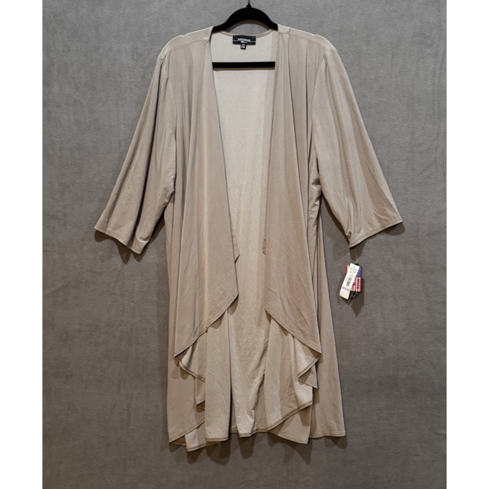 NWT Cardigan Top Asymmetrical Waterfall Open Front Hippie Goth USA 22W 2X 1X